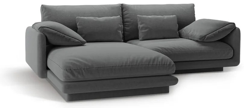 Тъмносив ъглов диван (ляв ъгъл) Torino – Micadoni Home
