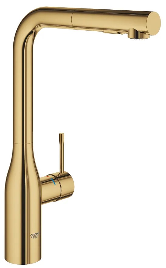 Кухненски кран Grohe Essence New със спирала-Gold Glossy