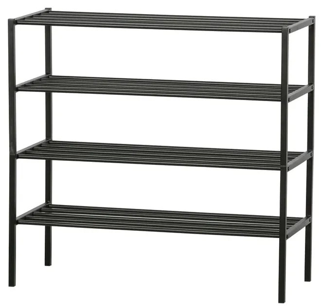 Черна метална стойка за обувки Ferro - WOOOD