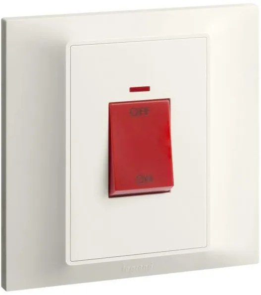 Legrand Бойлерен ключ 45А с индикация цвят Крем Belanko S  - 617876