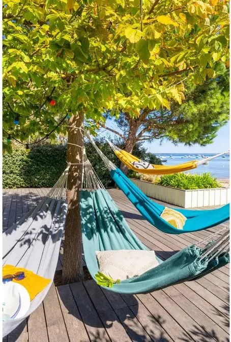 Двоен хамак Hesperide Yaqui, 150x307 cm - Синьо-зелен