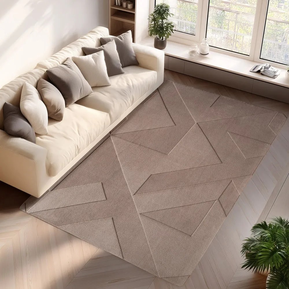 Светлокафяв килим подходящ за пране 240x340 cm Pompei 1613 – Ayyildiz Carpets