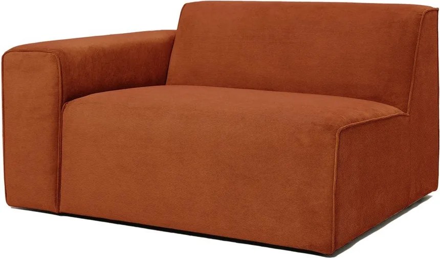 Модул за оранжев велурен диван (ляв ъгъл) Sting - Scandic