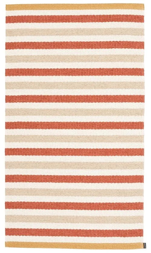 Килим за открито и закрито в тухлен и кремав цвят 70x120 cm Teo Brick – Pappelina