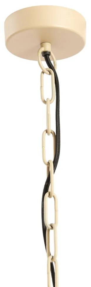 Висящо осветително тяло в естествен цвят с дървен абажур ø 40 cm Kabinda – Light &amp; Living