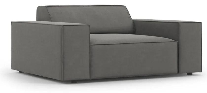 Сиво кадифено кресло Jodie – Micadoni Home