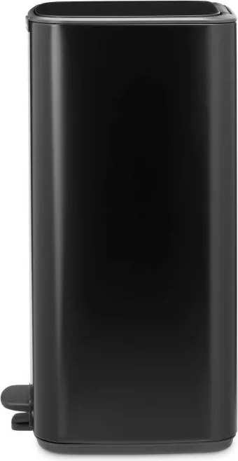 Кош за боклук Brabantia Bo Pedal 1010139, 30 л, Леко затваряне, Противоплъзгаща основа, Черен