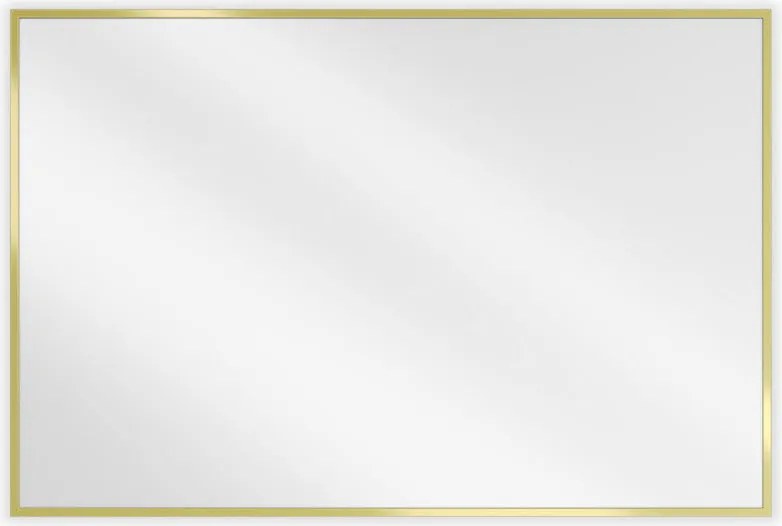 Mexen Loft правоъгълно огледало за баня 90 x 60 см, златна рамка - 9852-090-060-000-50