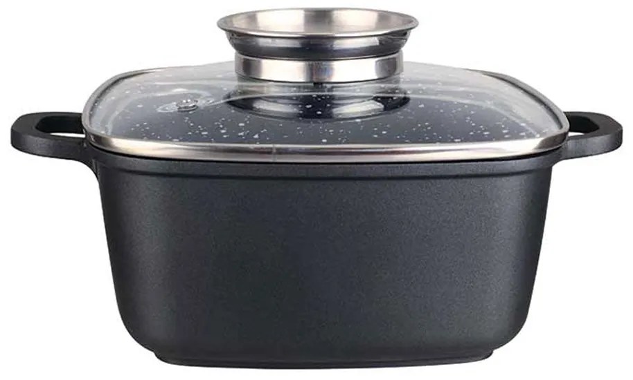 Тенджера с дозатор за мазнина ZEPHYR ZP 4323, Granite покритие, подходяща за индукция - 11х28х28 см / 6.5 L