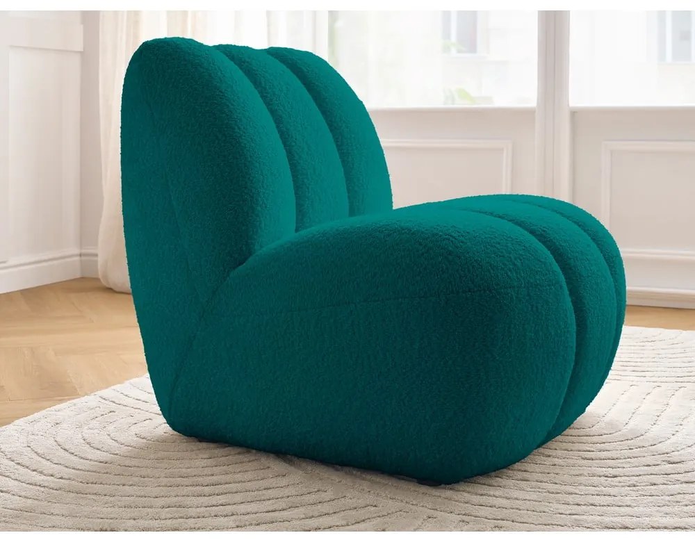 Тюркоазено кресло от прежда с примки от букле Janissaire – Bobochic Paris