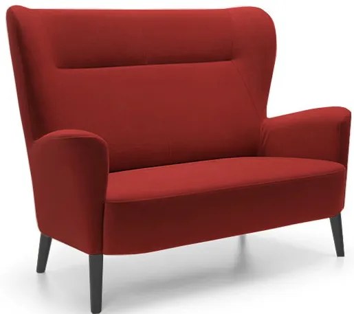 Диван Previous 2-местен-Red-Black