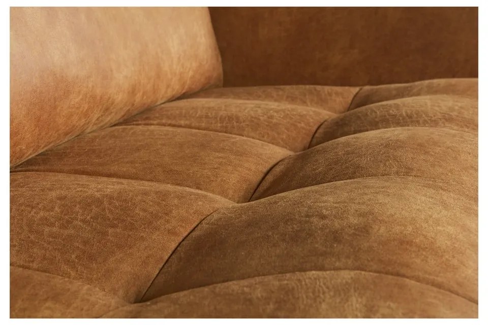 Кафяв диван от изкуствена кожа 277 cm Rodeo – WOOOD