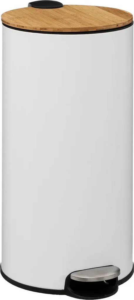 Кош 5five Modern Color, Метал и бамбук, 30 L - Бял