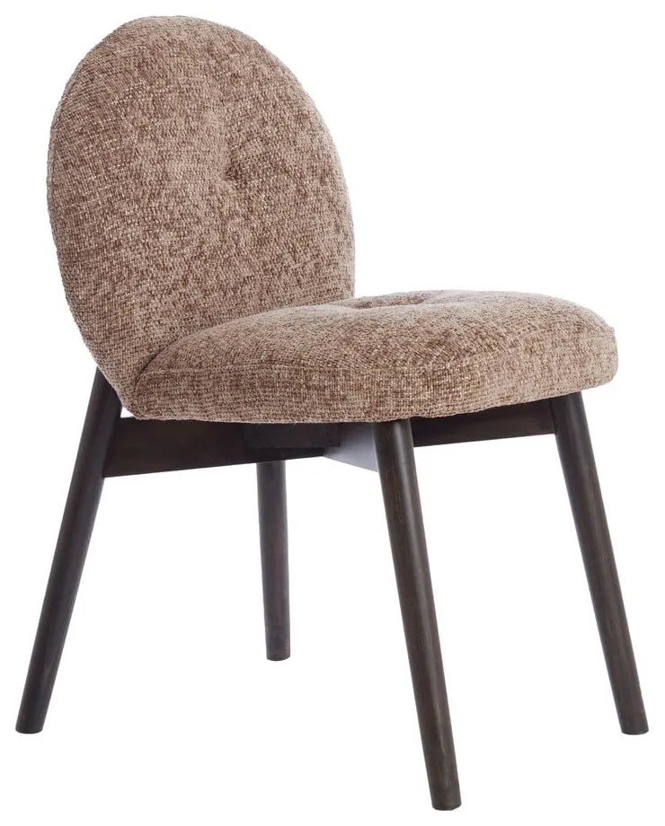 Кафяви тапицирани трапезни столове в комплект 2 бр. Sinosa – Light &amp; Living