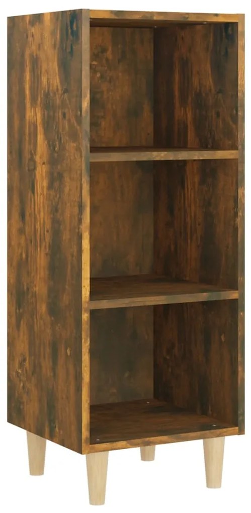 817420 vidaXL Сайдборд, опушен дъб, 34,5x32,5x90 см, инженерно дърво