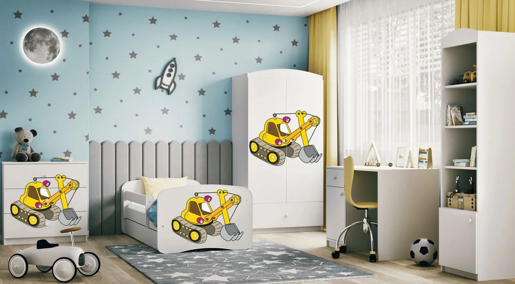 Παιδικό κρεβάτι Babydreams Cartoon-Leuko-160 x 80-Digger