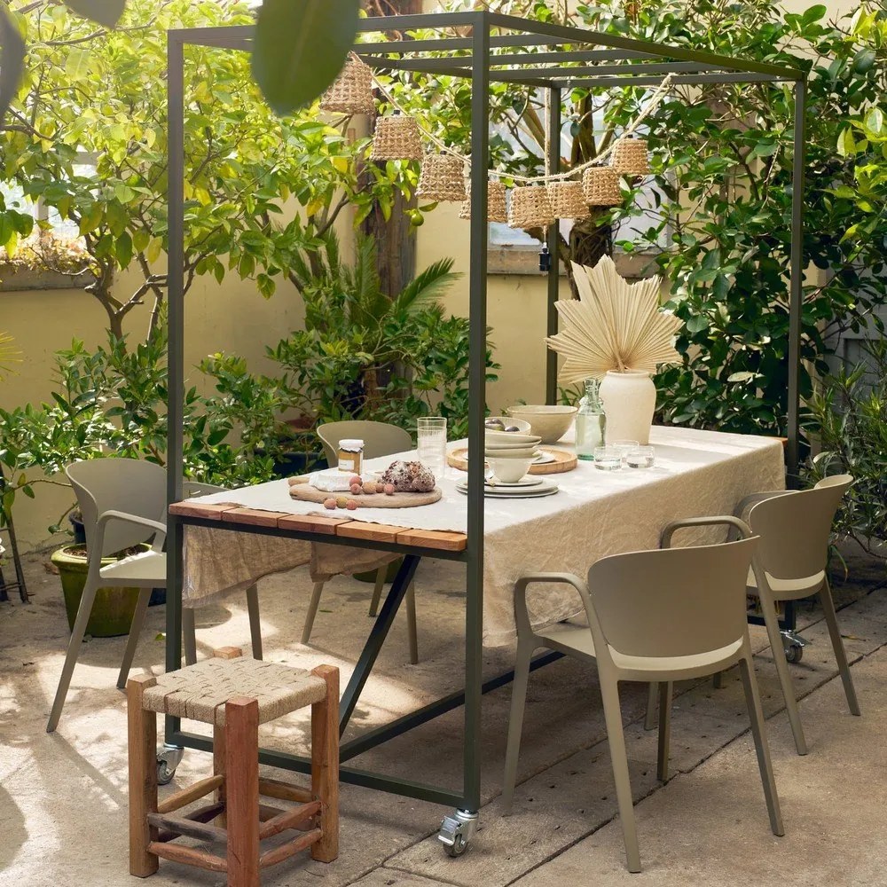 Градинска маса за хранене от масивен евкалипт 97x220 cm Blue Sky – vtwonen