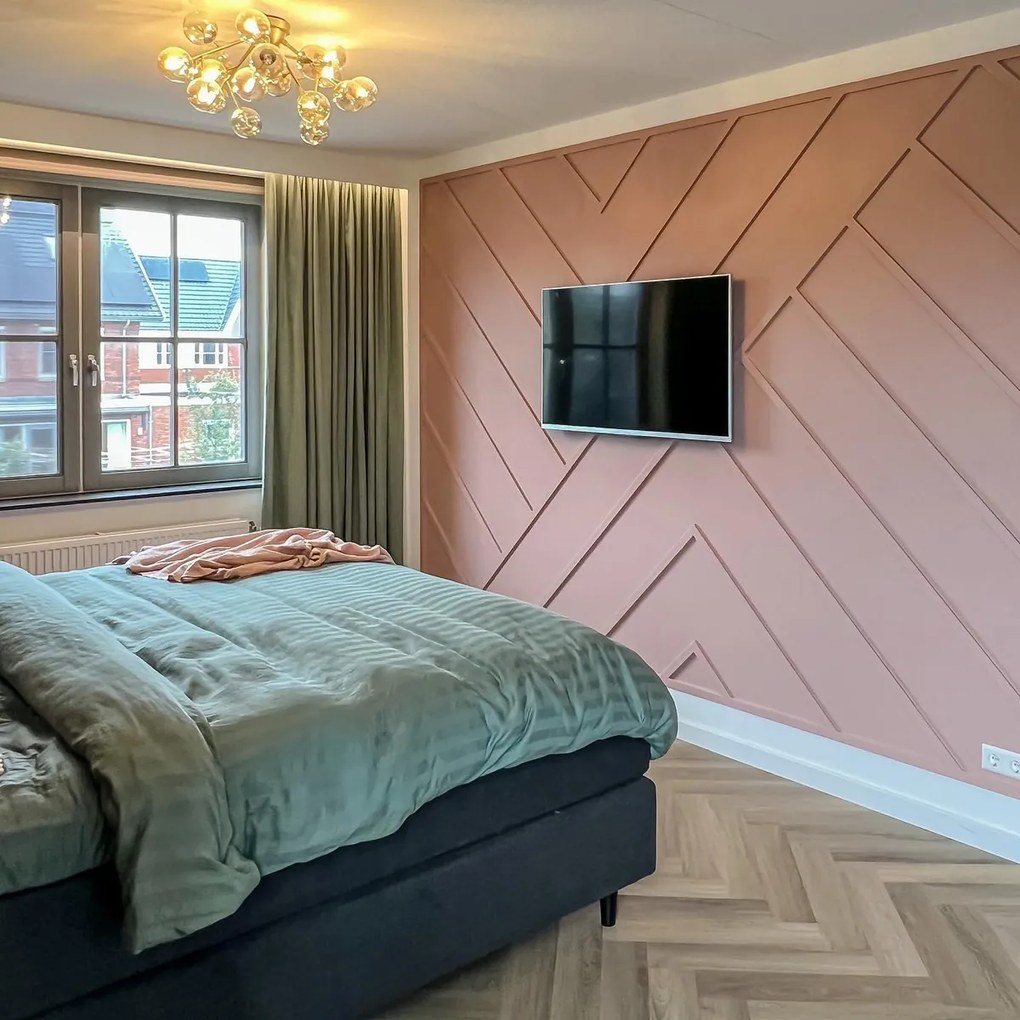 Таванна лампа в стил арт деко бронзова с кехлибарено стъкло 20 лампи - Bianca