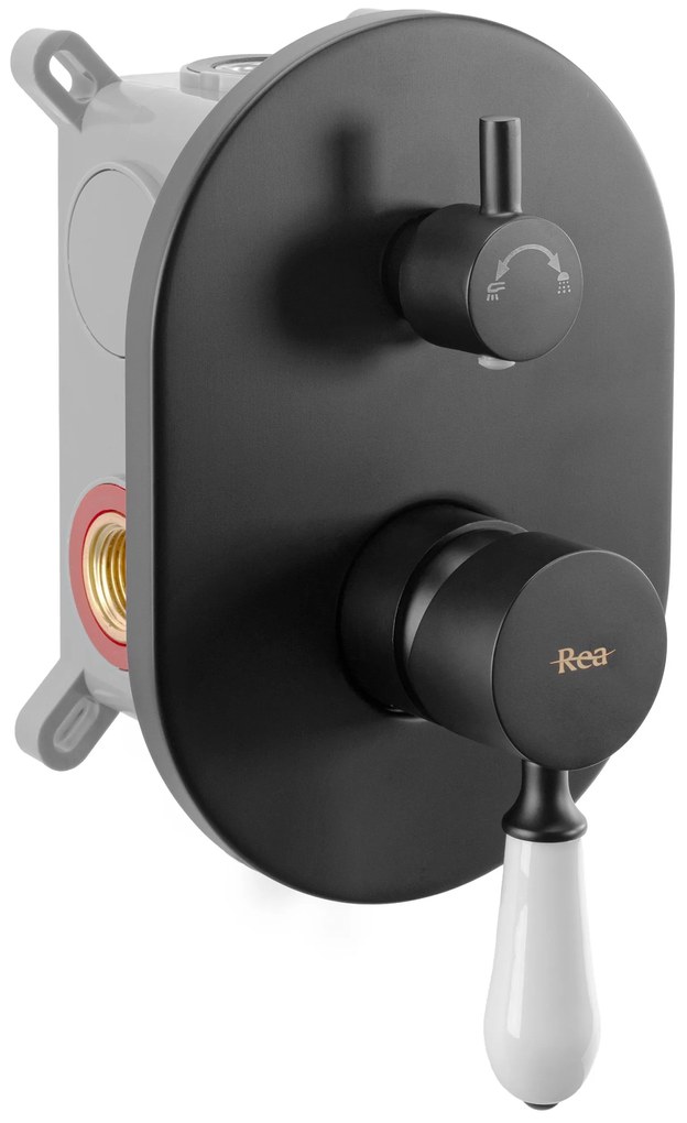Душ система за вграждане Rea Serra Black + BOX