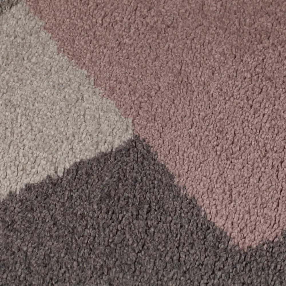 Розов и сив килим , 160 x 230 cm Zula - Flair Rugs