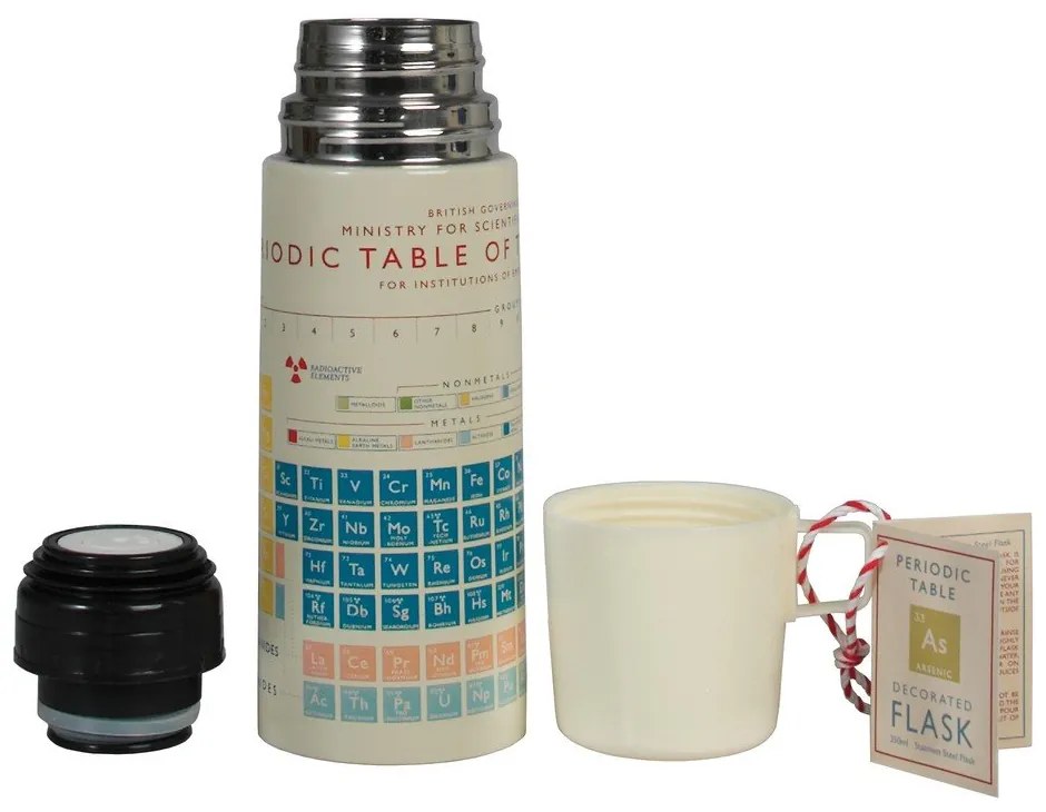 Кремав детски термос 350 ml Periodic Table – Rex London