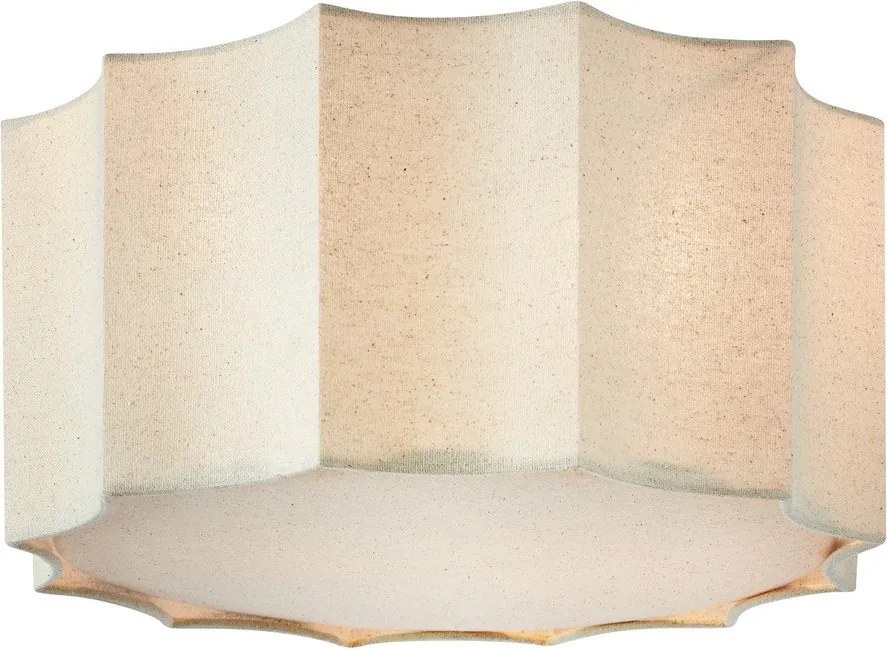 Бежово метално осветително тяло за таван с текстилен абажур ø 35 cm Olea – Markslöjd