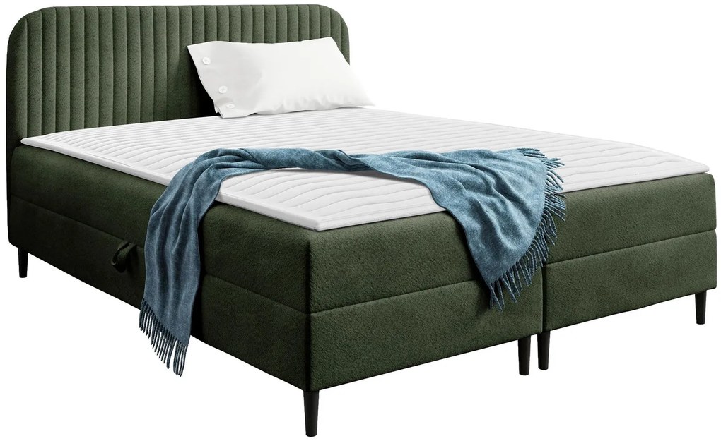 Тапицирано легло Box Best I-Маслинено-180 x 200