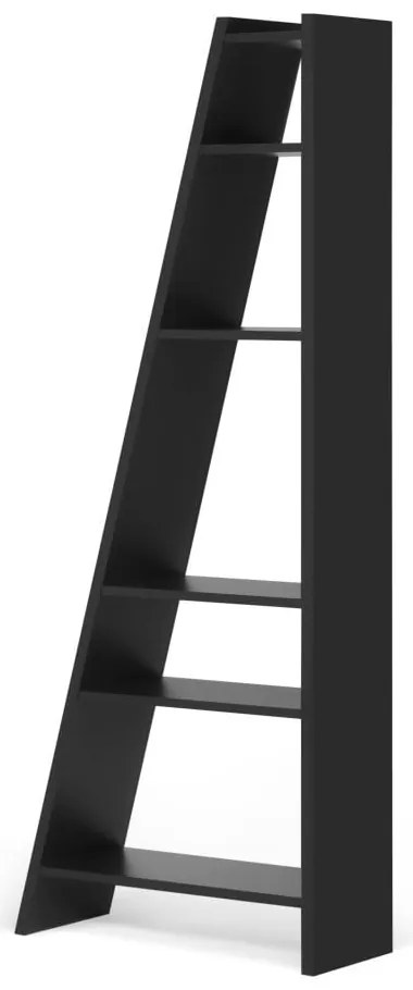 Черна етажерка за книги 76x195 cm Delta - TemaHome