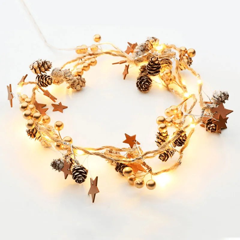 LED светлини Brown Xmas Garland