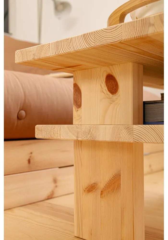 Кафява масичка за кафе от масивен бор 45x68 cm Japan – Karup Design