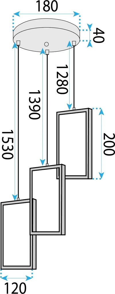 Лампа LED LHJ088-3CP GOLD