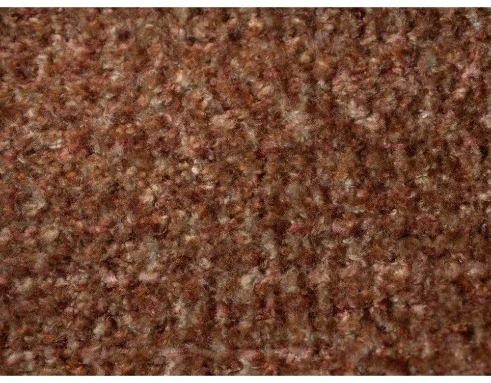 Теракотено двойно тапицирано легло с включена подматрачна рамка 140x200 cm Makana – Makamii