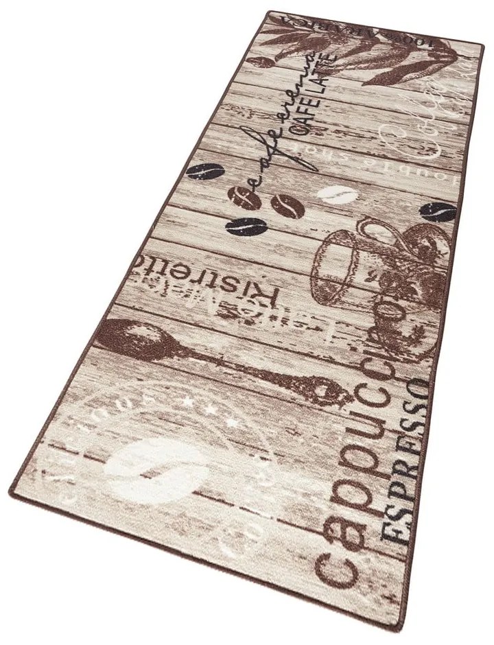 Кафяв кухненски мокет Delicious Coffee, 67 x 180 cm Delicious Coffee - Hanse Home