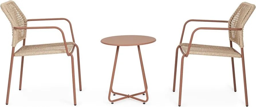 Стоманена кръгла градинска масичка ø 45 cm Jable – Bizzotto