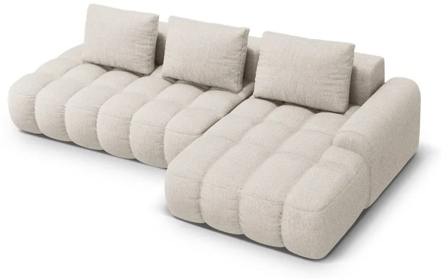 Бежов сгъваем/с място за съхранение ъглов диван (десен ъгъл) Linz – Cosmopolitan Design