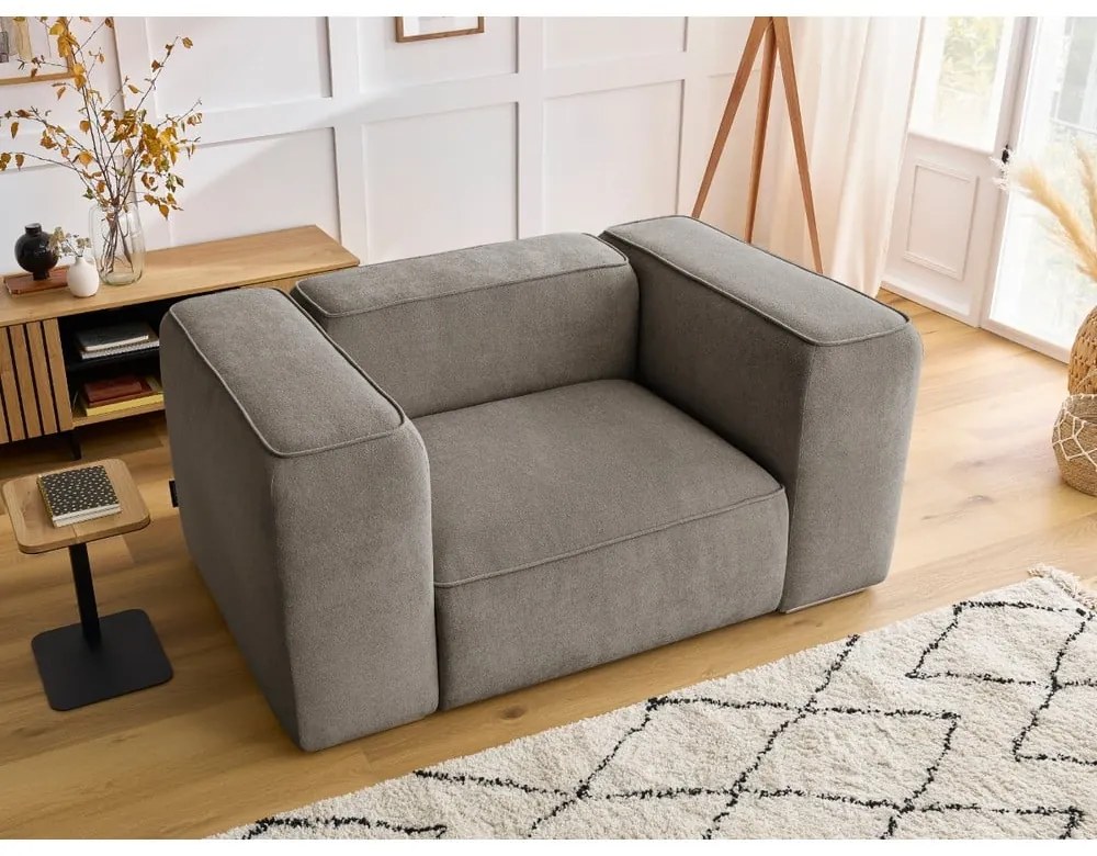 Сиво-бежово кресло Zephyr – Bobochic Paris