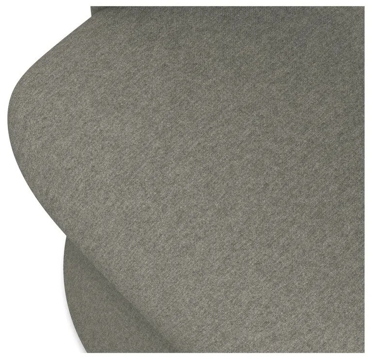 Сив тапициран трапезен стол Kalo – Makamii