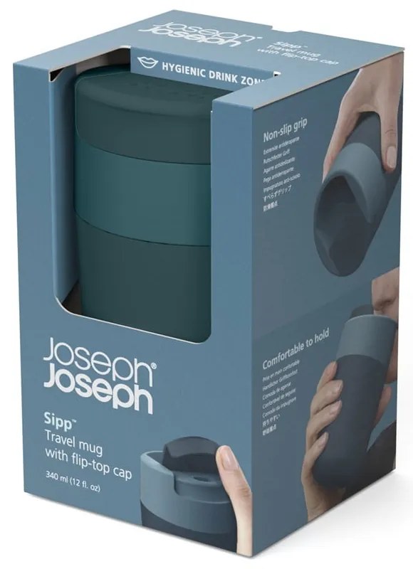 Тъмносиня чаша за пътуване 340 ml Sipp - Joseph Joseph