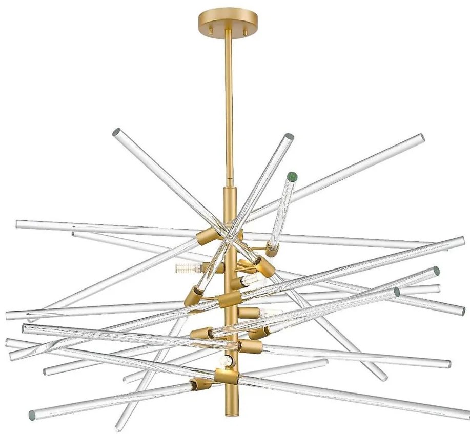 Zuma Line P0599-06A-V7AC - Полилей на тръба REYKJAVIK 6xG9/42W/230V златист