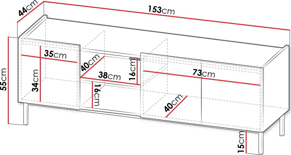 ТВ мебели System 72-Mauro - Fusiko