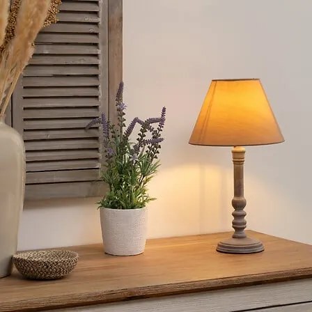 Настолна лампа atmosphera Leo, 36 cm - Кафяв