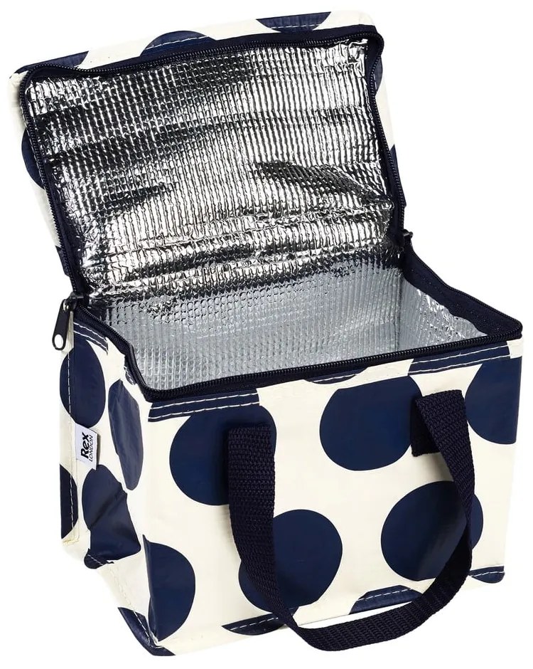 Синя/кремава охлаждаща чанта Spotlight – Rex London