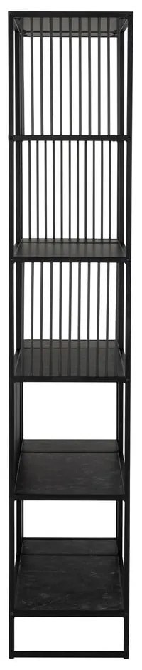 Черна библиотека от камък 85x185 cm Strington – Actona