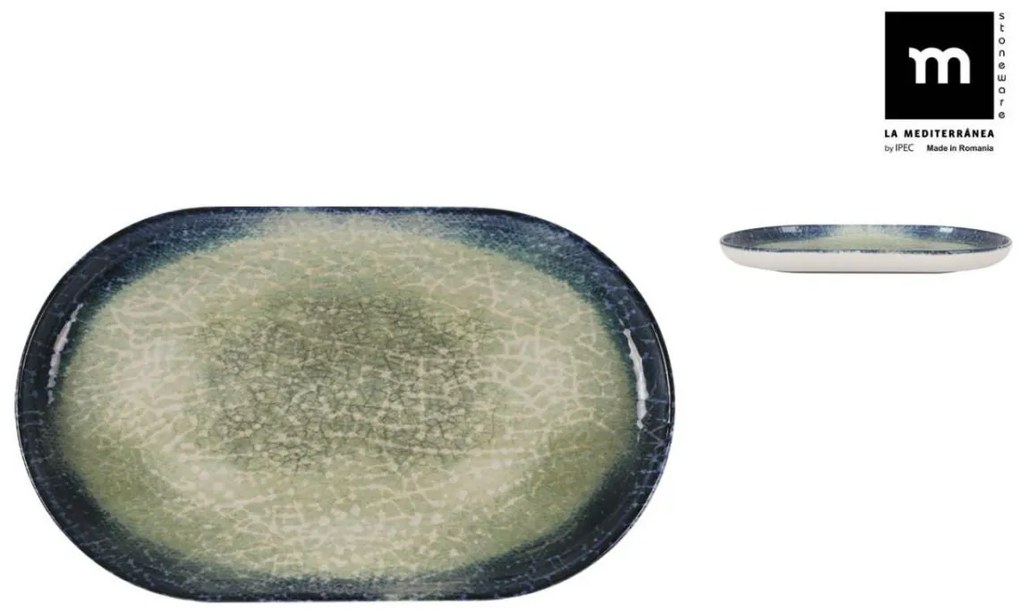 Плато овал LA MEDITERRANEA Olaf, Порцелан - 30x20 cm
