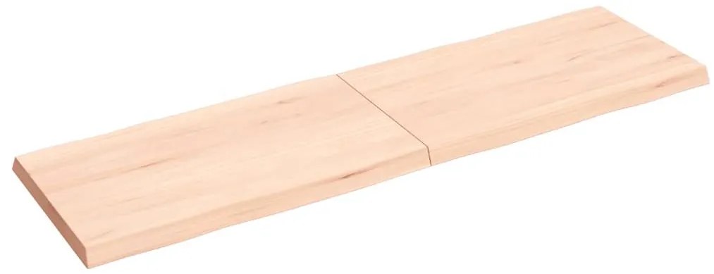 363896 vidaXL Плот за маса 140x40x(2-4) см необработено масивно дърво жив ръб