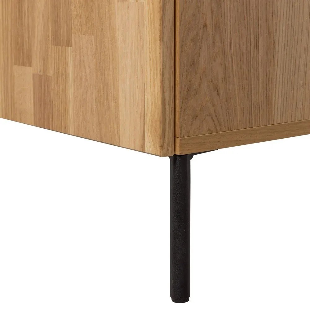 Маса за телевизор от масивен дъб в естествен цвят 180x56x46 cm Bono – WOOOD