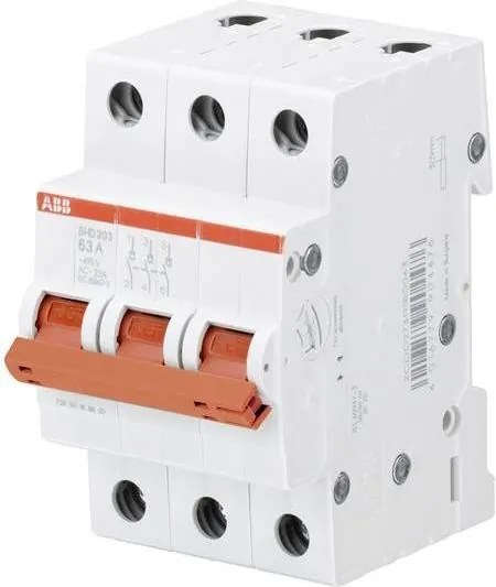ABB Товаров прекъсвач /шалтер/ SHD203 63A 3P 3 модула  - 2CDD273111R0063