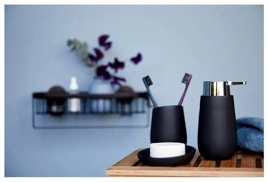 Матово черен керамичен комплект аксесоари за баня Badi – Wenko