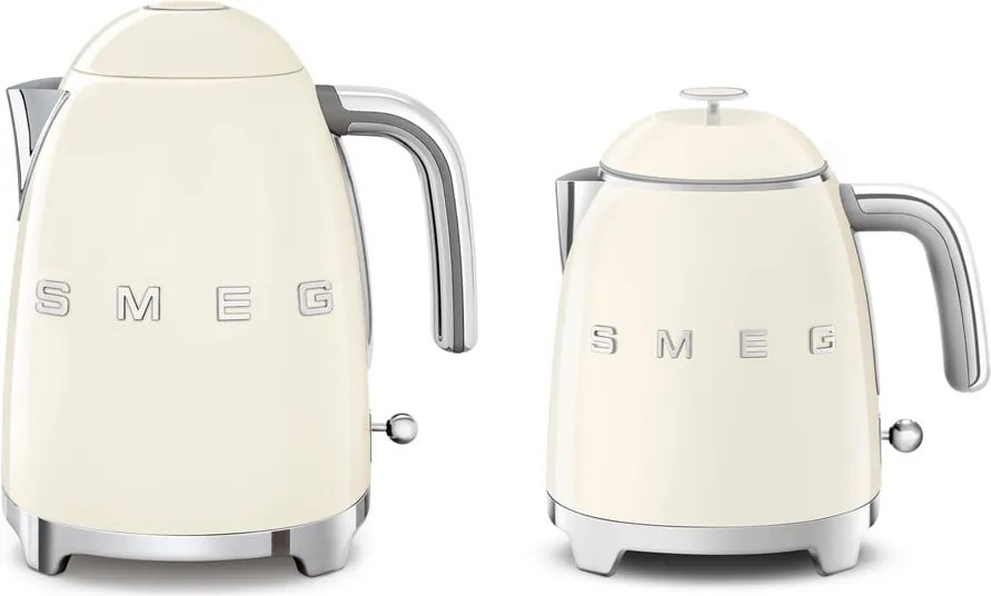Кремава електрическа кана от неръждаема стомана 800 ml Retro Style – SMEG