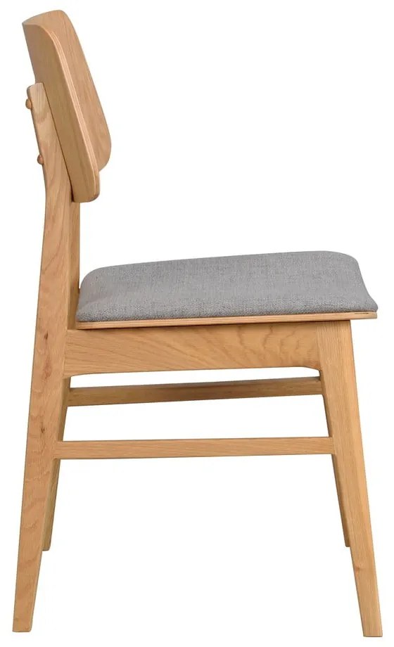 Светлокафяв трапезен стол със светлосива седалка Nagano - Rowico